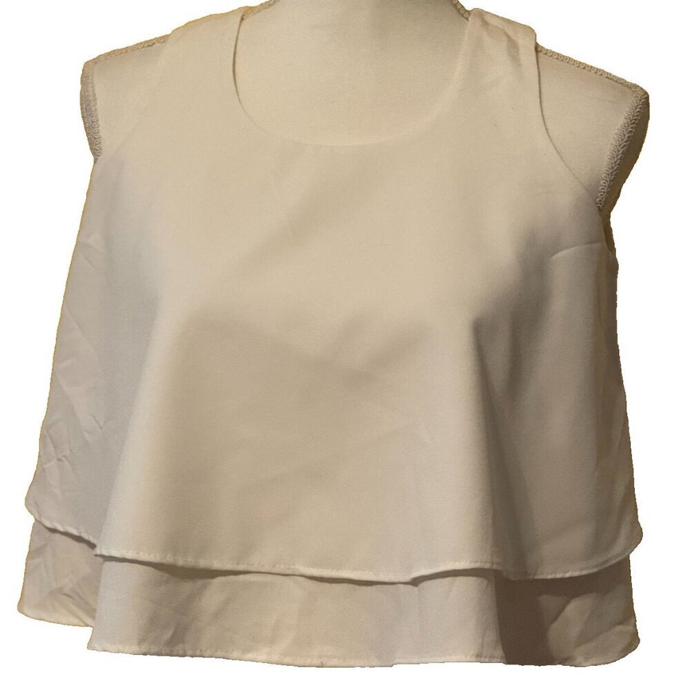 GTWFAB Sleeveless Blouse Size Small Resort Beach‎ Vacation Evening Career